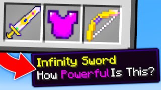 Minecraft With Custom Infinity Items [upl. by Milt]