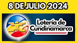 LOTERIA DE CUNDINAMARCA último sorteo del lunes 8 de julio de 2024 💫✅💰 [upl. by Selyn]