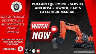 Download SERVICE AND REPAIR OWNER PARTS CATALOGUE MANUAL  Poclain Equipment [upl. by Yawnoc]