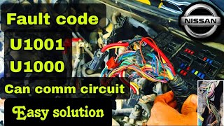 Nissan U1001U1000 Can comm circuit easy solution [upl. by Hairabez]