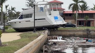 Coastal Charlotte County deal with storm surge impacts from Milton [upl. by Skerl]