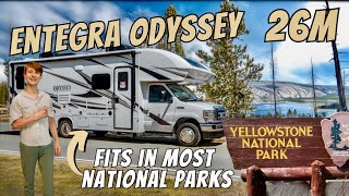 Class C RV SMALL ENOUGH For MOST National Parks  Entegra Odyssey 26M [upl. by Darya607]