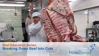 Breaking Down Beef Into Cuts Beef Education Butcher Series [upl. by Hgielrak]