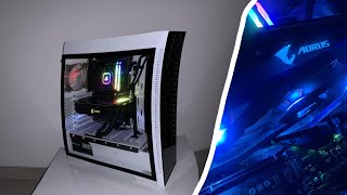 InterTech X908 Infini2 White PC Build  Pc Porn Aorus x Corsair Killer X908 Weiß [upl. by Anigue278]