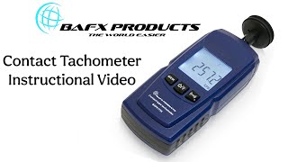 BAFX Products  Contact Tachometer Instructional Video [upl. by Nelleus]