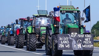 Broad sense of frustration anger despair Dutch farmers protest against nitrogen cuts [upl. by Thaddaus]