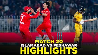 PSL 9  Full Highlights  Islamabad United vs Peshawar Zalmi  Match 20  M2A1A [upl. by Htabmas]