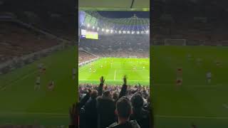 Arsenal fans sing “Tottenham get battered everywhere they go” when 20 up Vs Spurs arsenal [upl. by Marco]