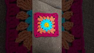 Crochet granny square blanket Cherrycrochet786 [upl. by Yeorgi676]