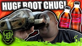 CocaCola Spiced HUGE Das Boot Chug amp Burp [upl. by Jary713]