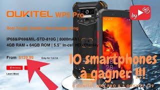 Lancement du Oukitel WP5 pro 55quot IP68 ip69 8000mAh à prix Choc et 5 smartphones à gagner [upl. by Oech564]