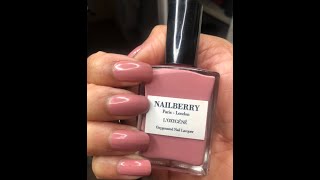 NAILBERRY NAIL POLISH REVIEW [upl. by Ennairek]