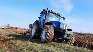 CAB VIEW  NEW HOLLAND T6030  BORDIN BIVOMERE [upl. by Tolley]