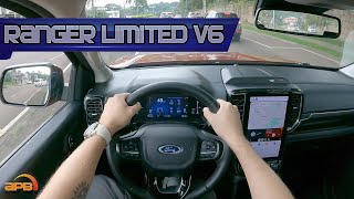 2024 FORD RANGER LIMITED V6 TURBODIESEL  POV NIGHT RIDE TEST DRIVE IN CURITIBABRAZIL [upl. by Aloibaf]