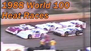 1988 World 100 at Eldora Speedway Heats amp Consy [upl. by Ennylhsa]