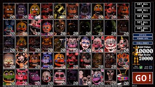 Ultimate Custom Night Plus  5020 mode beaten with power ups [upl. by Ettenuj142]