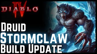 Diablo 4  Hardcore STORMCLAW Druid Build Guide UPDATE Big Changes for Abattoir Season 2 [upl. by Assirt]