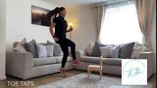 Toe Taps  Home workout guide demonstration [upl. by Latty]