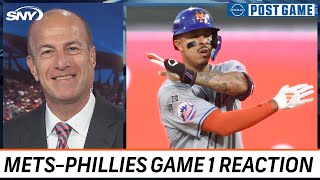 Gary Cohen and Mets Post Game crew react to New Yorks NLDS Game 1 win over Phillies  SNY [upl. by Etam]