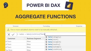 Understanding DAX in Power BI Aggregate Functions with Real Time Examples [upl. by Yennaiv585]