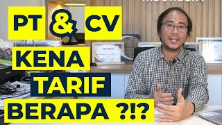 Update Tarif Pajak Badan untuk PT dan CV 2022❗❗❗ [upl. by Arrimat]