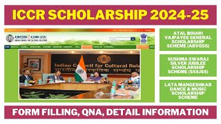 ICCR Scholarship 202425 For Nepal  ABVGSS SSSJSS Dance amp Music ScholarshipForm Filling Video [upl. by Prentiss]