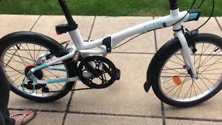 How I unfold amp fold up Btwin tilt 500 bike in less than a minute [upl. by Eneirda]