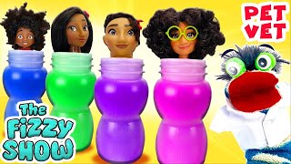 Fizzy The Pet Vet Helps Tiny Disney Encanto Family Stuck In Slime Bottles  Fun Stories For Kids [upl. by Cornwall]