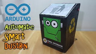 Arduino Automatic OpenClose Smart Dust Bin [upl. by Refinej]