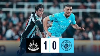 EXTENDED HIGHLIGHTS  Newcastle 10 Man City  Defeat in Carabao Cup [upl. by Nabla]