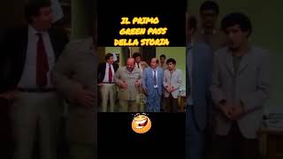 Il primo green pass della storia 🤣 Lino Banfi e Paolo Villaggio videomix74 linobanfi daridere [upl. by Tallbott]