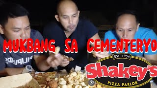 Mukbang sa Cementeryo Shakeys naman [upl. by Ellehsat757]