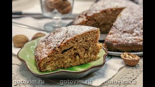 Заливной пирог с жареными бананами и грецкими орехами [upl. by Ib75]