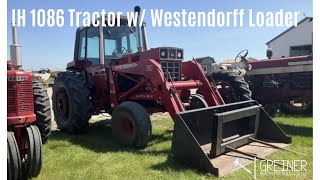 IH 1086 Tractor w Loader Selling at our Fall 2024 OnlineOnly Machinery Consignment Auction [upl. by Audrye]