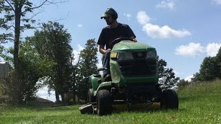 John Deere XSeries Lawn Tractors vs Box Store Models  Is the XSeries Worth It [upl. by Hannahoj]