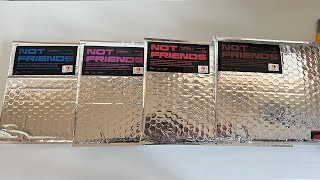 UNBOXING Loona Not Friends Special Edition Album All 4 Member Versions [upl. by Carey]