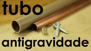 O tubo antigravidade EXPERIÊNCIA de FÍSICA  magnetismo [upl. by Ahsehat]