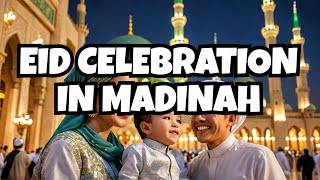 Celebrating Eid alFitr 2024  Madinah al Munawwarah  The Prophet’s Mosque  AlMasjid anNabawī 🇸🇦 [upl. by Marten]