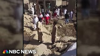 Video appears to show aftermath of Pakistan strikes inside Iran [upl. by Rozanne]