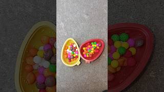 Kinder joy egg with colorful yums bounties 🎊shorts ytshorts kinderjoy kinderjoyegg [upl. by Ylicec]