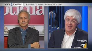 Botta risposta tra Travaglio e Severgnini Non sono filogovernativo Con Gentiloni mi [upl. by Karab]