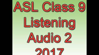 CBSE Assessment of Speaking and Listening ASL 2017 for Class 9 Listening Test Audio Script 2 [upl. by Devad384]