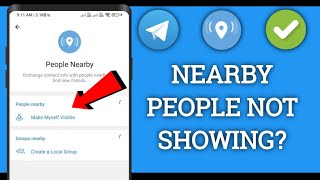 How to FIX Nearby People Not Showing on Telegram [upl. by Doxia]