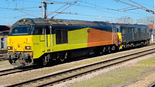 GBRf 67023Caledonian Sleeper 73970 At Doncaster From Craigentinny TampRSMD To Doncaster Down Decoy [upl. by Tris]