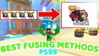 SUPER OP 😱 FUSING METHOD TO GET RAINBOW CYBORG DOMINUS BEST Fusing method  Pet Simulator 99 [upl. by Aillil]