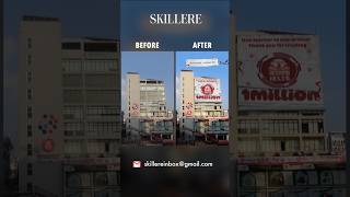 Before  After  Banner Unroll CGI Ads cgiads cgi 3d ads vfx animation blender [upl. by Jereme157]