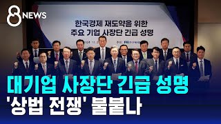 대기업 사장단 긴급 성명…상법 전쟁 불붙나  SBS 8뉴스 [upl. by Head783]