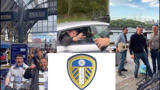 Leeds fans make their way to Wembley for Play off final but………🤦‍♂️ [upl. by Yntrok648]