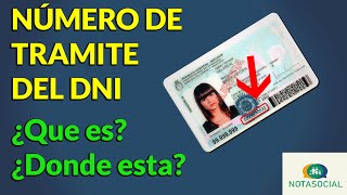 Número de trámite del DNI  ¿QUE ES  DNI Nuevo Viejo y Libreta Celeste [upl. by Earahc]