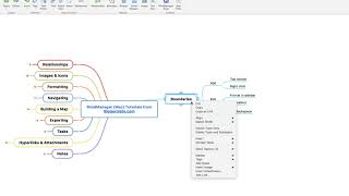 MindManager Mac Tutorial  Boundaries [upl. by Obed]